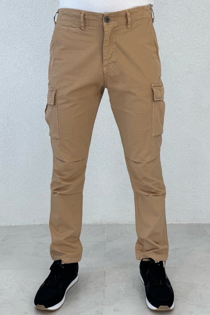 Zindi Men's Commando Pants - Dark Beige - 29/30 3