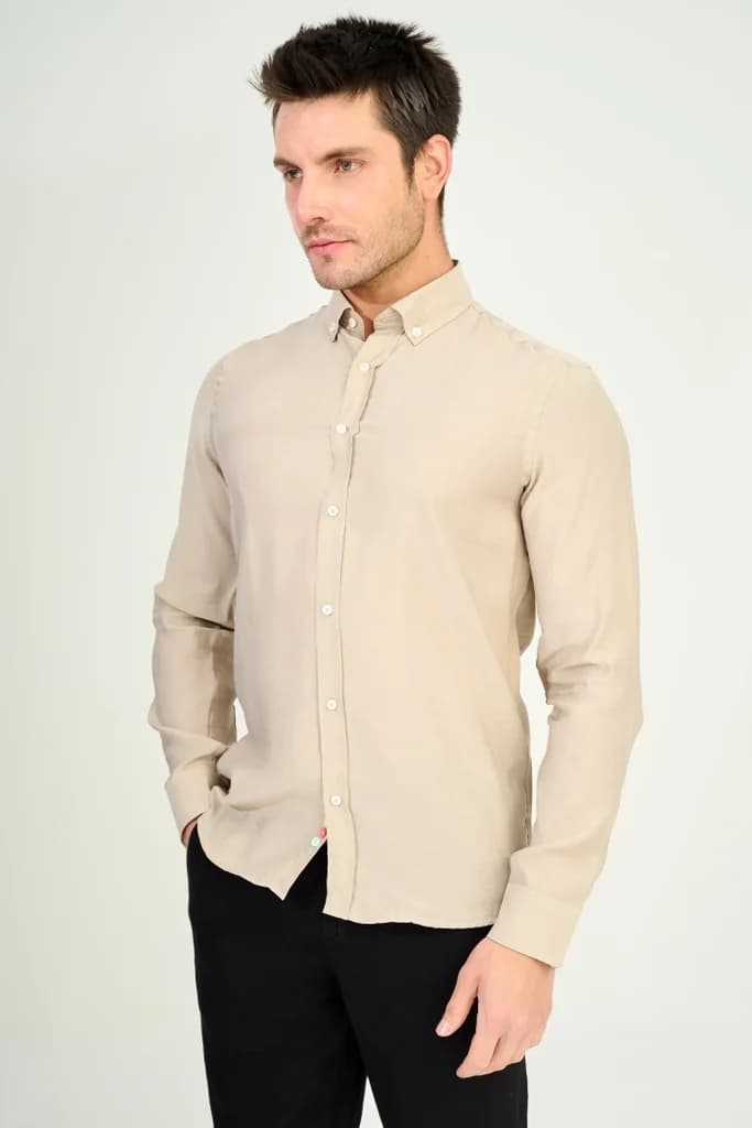 Zindi Men's Shirt - Cream - M