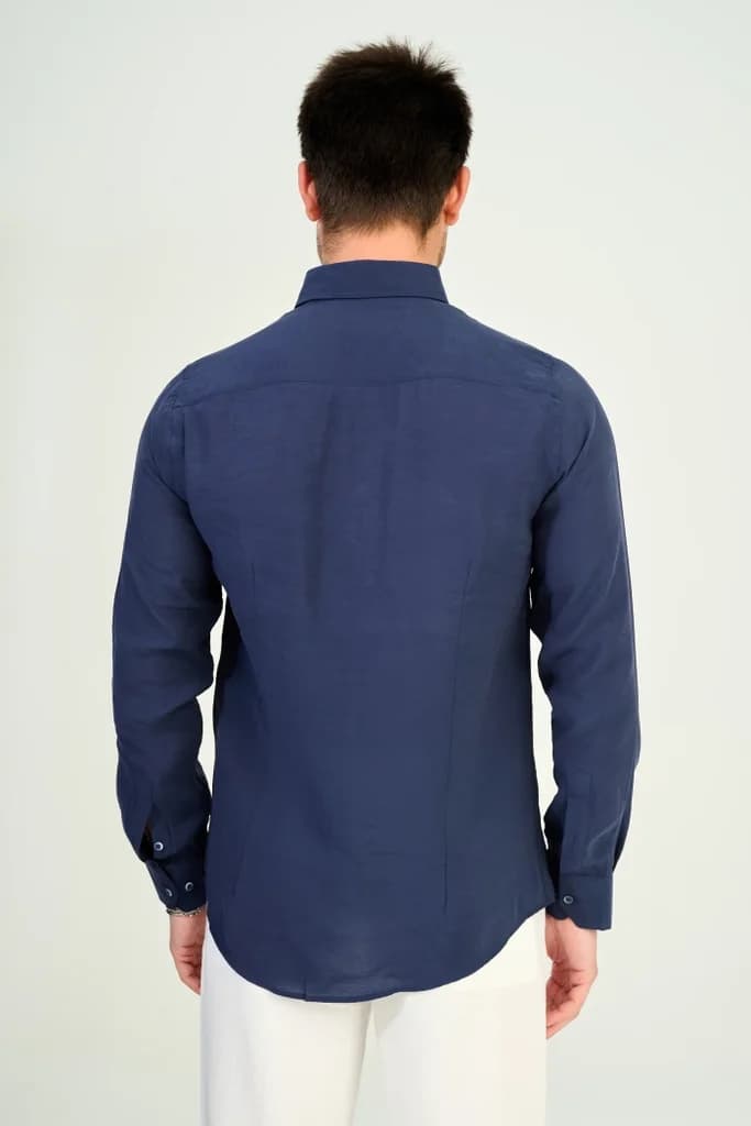 Zindi Men's Shirt - Navy Blue - M 4