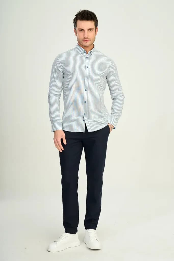 Zindi Men's Shirt - Indigo - M 2