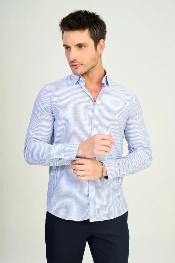 Zindi Men's Shirt - Blue - M 3