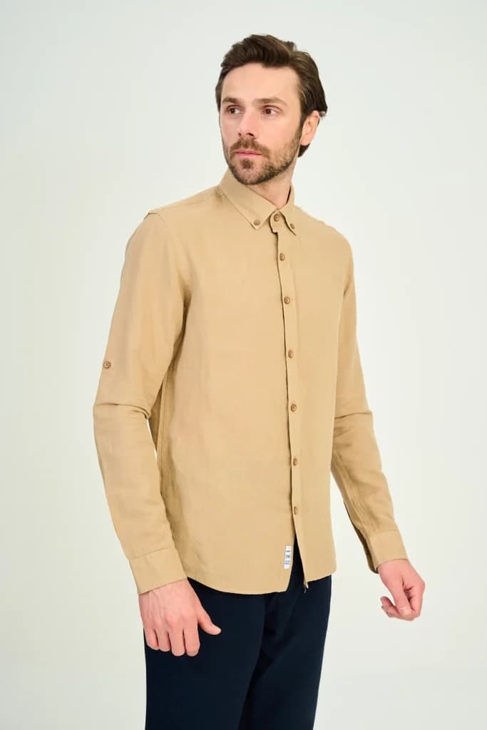 Zindi Men's Shirt - Camel - M