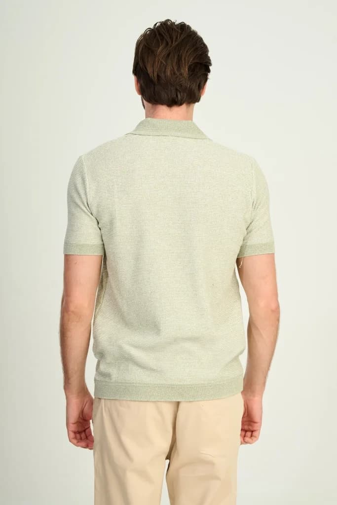Zindi Men's Knit Polo T-Shirt - Mint - M 4
