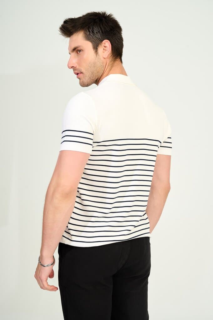 Zindi Men's T-Shirt Polo - White - M 3