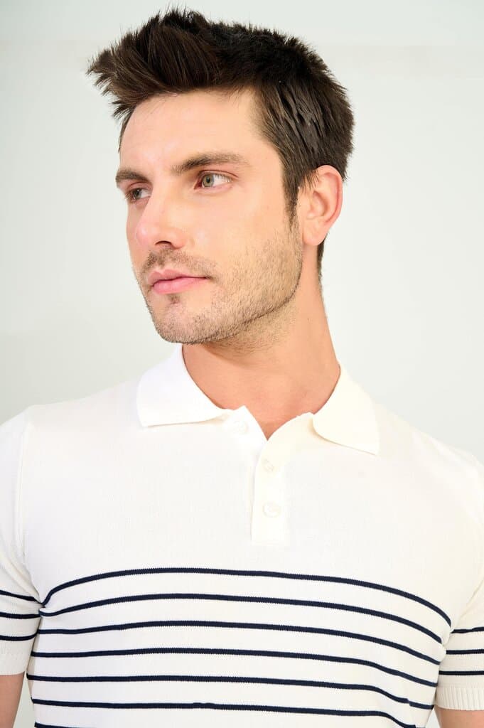Zindi Men's T-Shirt Polo - White - M 4