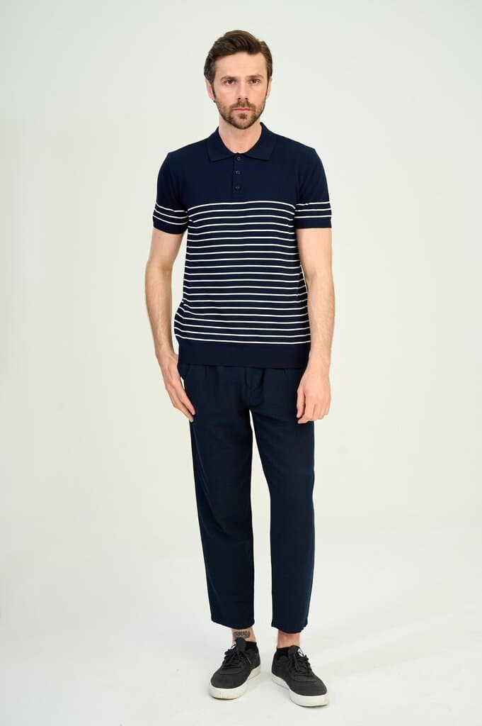 Zindi Men's T-Shirt Polo - Navy Blue - M 2