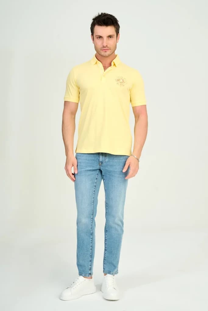 Zindi Men's T-Shirt Polo - Yellow - M 3