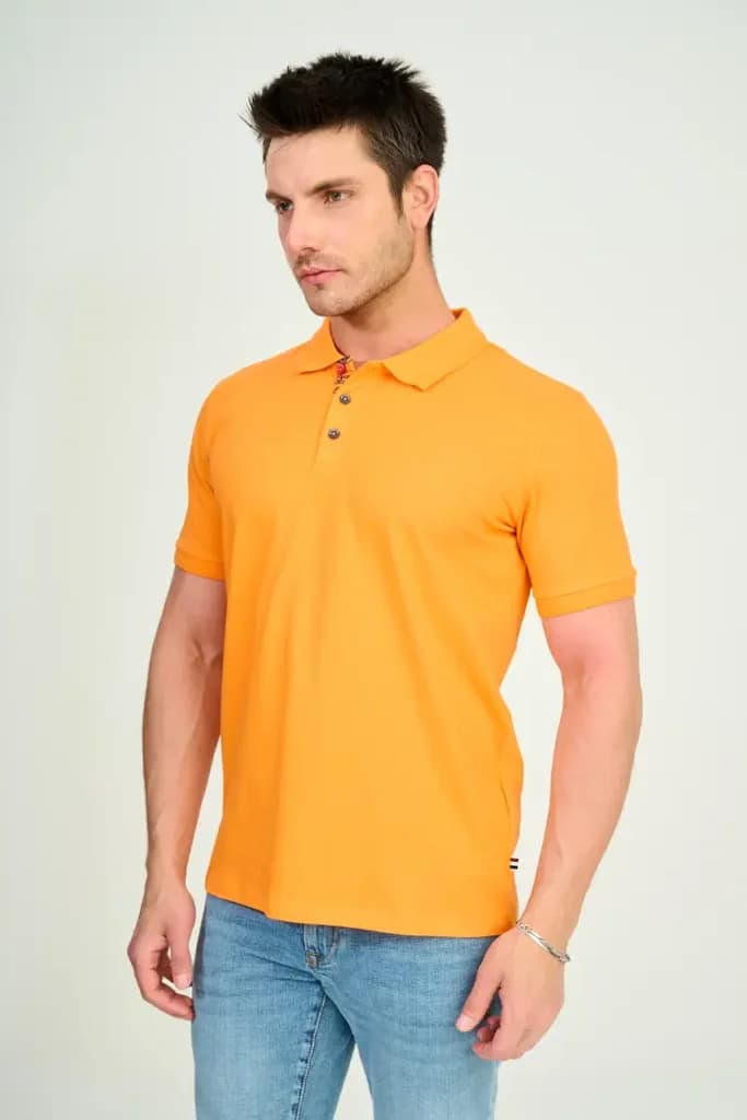 Zindi Men's T-Shirt Polo - Orange - M