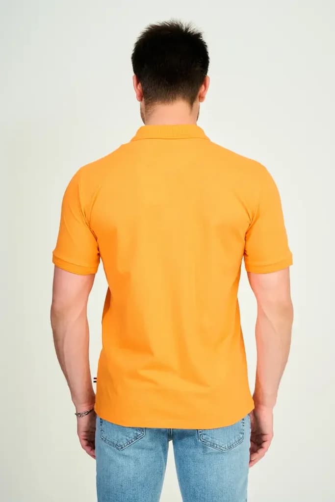Zindi Men's T-Shirt Polo - Orange - M 3
