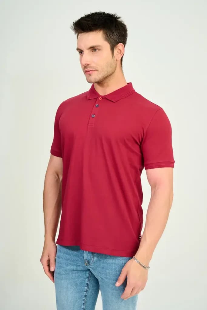 Zindi Men's T-Shirt Polo - Burgundy - M