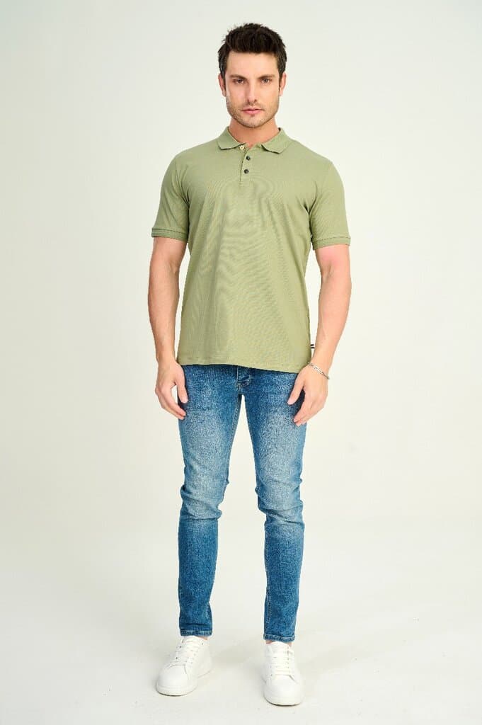 Zindi Men's T-Shirt Polo - Petrol Green - M 2