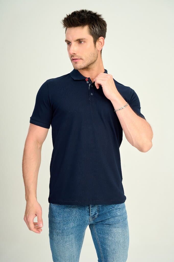 Zindi Men's T-Shirt Polo - Navy Blue - M 4