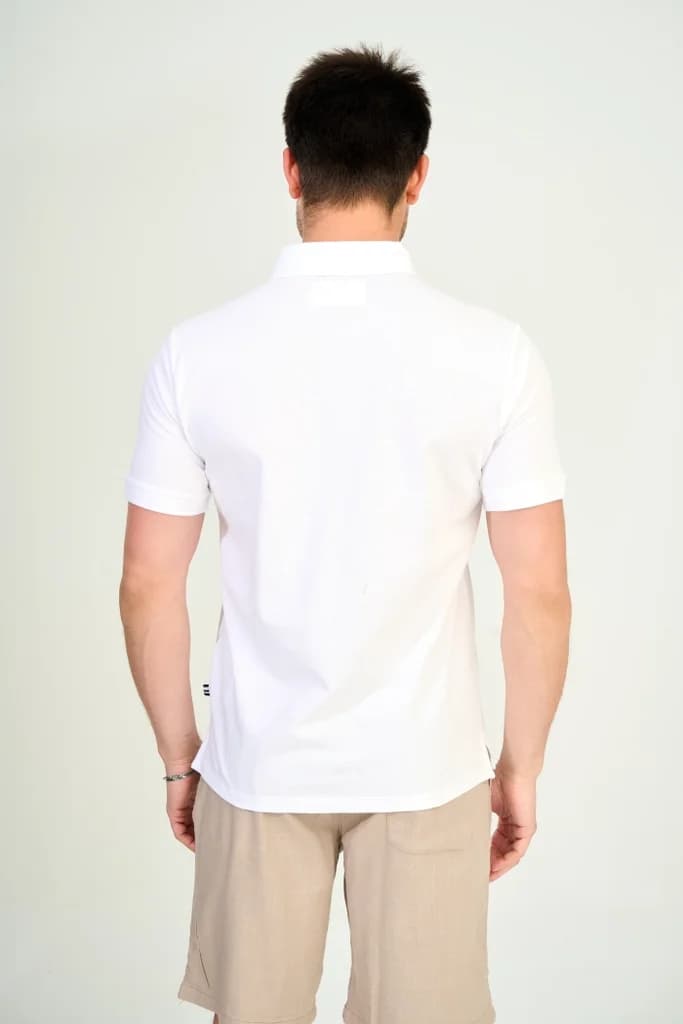 Zindi Men's T-Shirt Polo - White - M 4