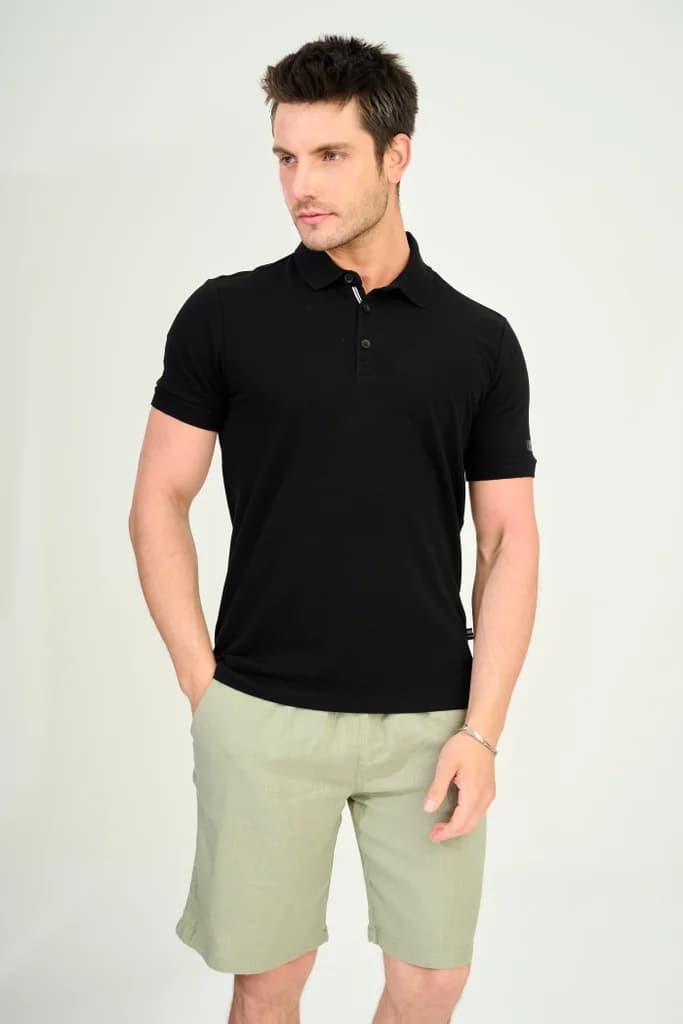 Zindi Men's T-Shirt Polo - Black - M