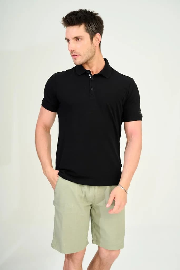 Zindi Men's T-Shirt Polo - Black - M 3