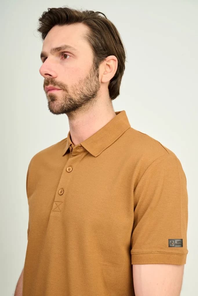 Zindi Men's T-Shirt Polo - Camel - M 3
