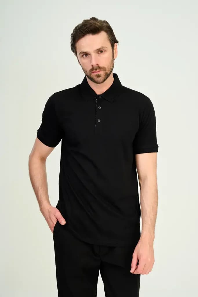 Zindi Men's T-Shirt Polo - Black - M
