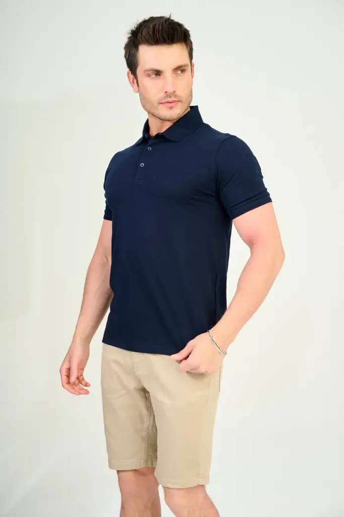 Zindi Men's T-Shirt Polo - Navy Blue - M