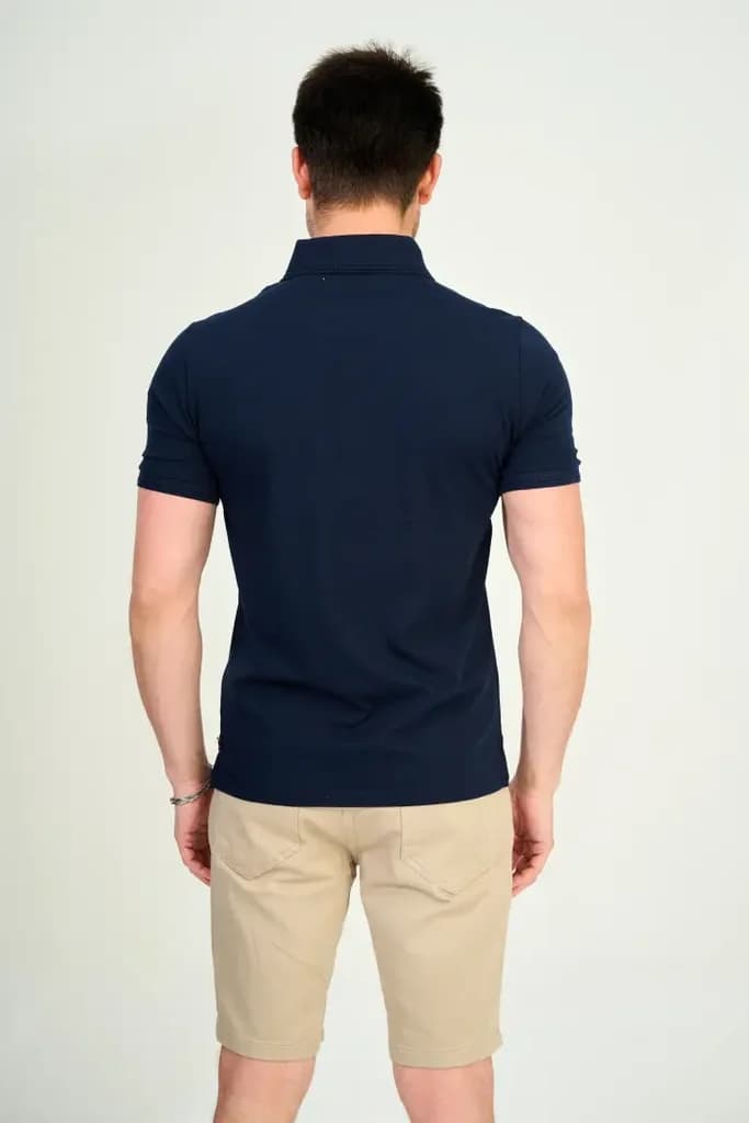 Zindi Men's T-Shirt Polo - Navy Blue - M 4