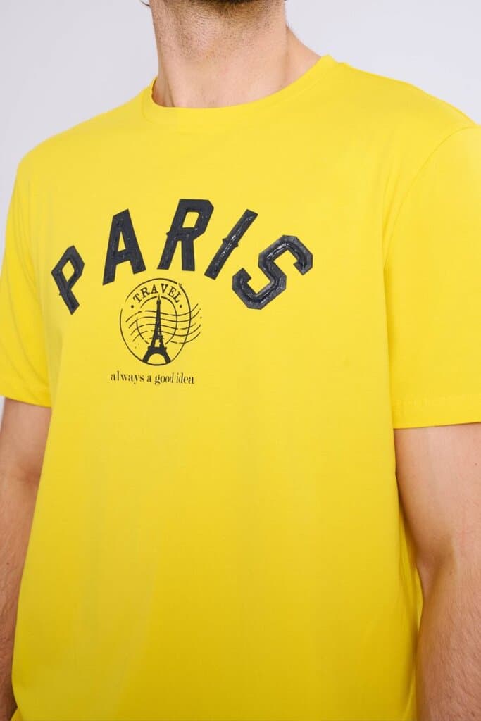 Zindi Men's T-Shirt - Yellow - S 3