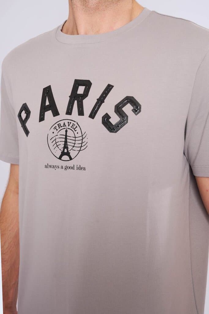 Zindi Men's T-Shirt - Gray - S 3