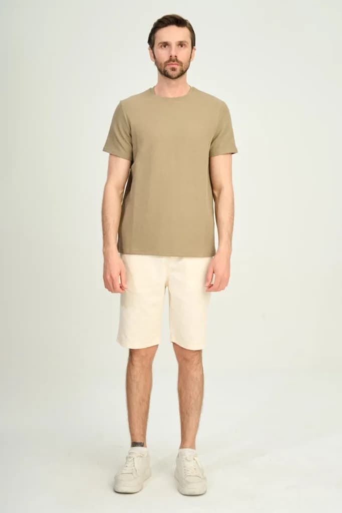 Zindi Men's T-Shirt - Stone - S 2