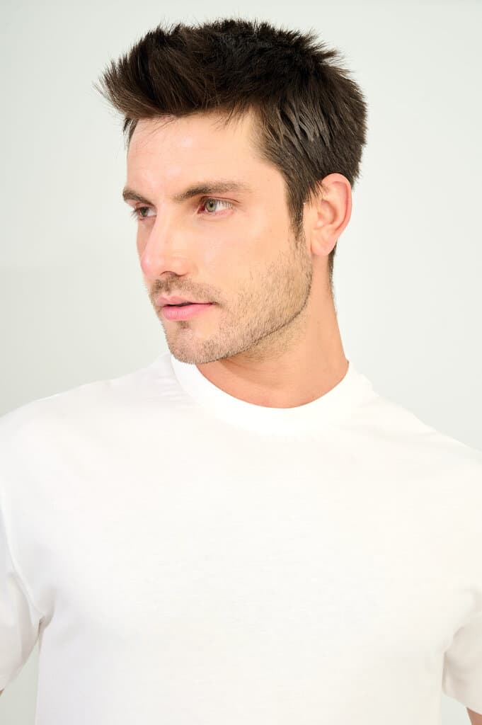 Zindi Men's T-Shirt - Off White - XS 3