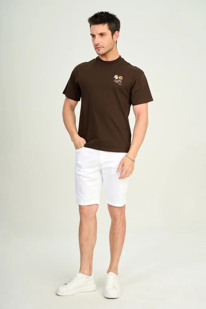 Zindi Men's T-Shirt - Coffee - S 3