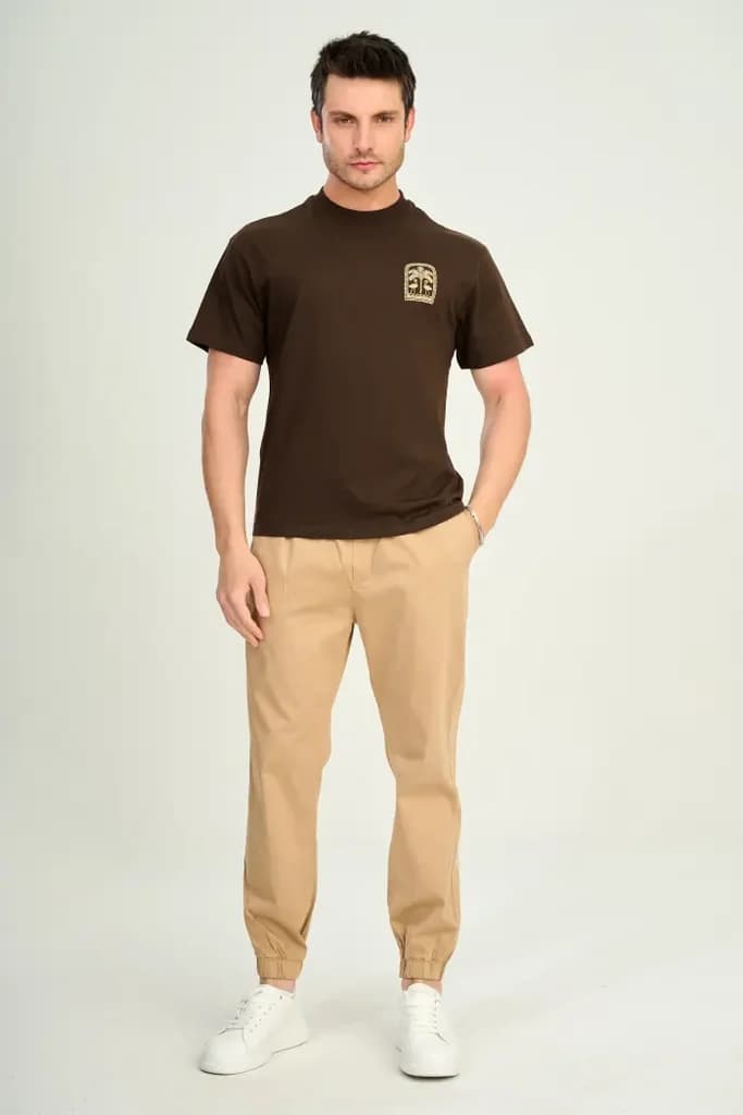 Zindi Men's T-Shirt - Brown - S 3