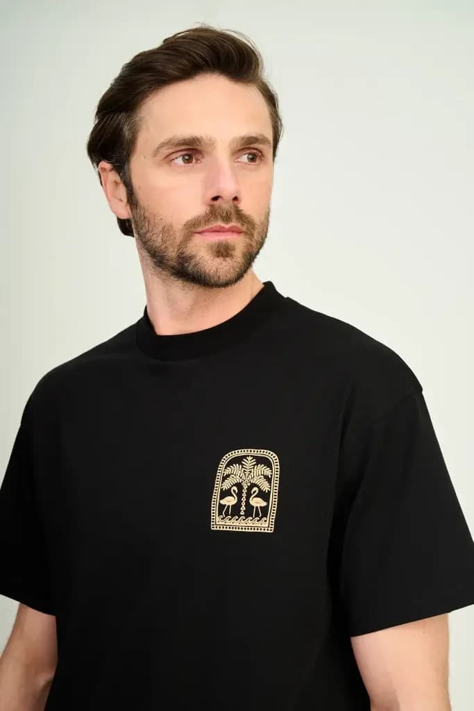 Zindi Men's T-Shirt - Black - S 4