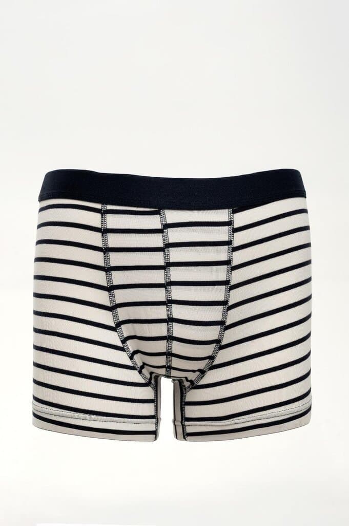 Zindi Men's Boxer Shorts - White Striped - XL
