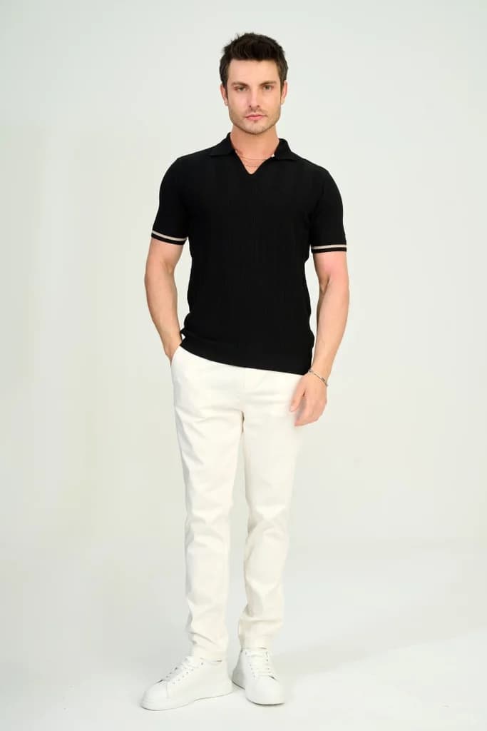 Zindi Men's Knit T-Shirt - Black - M 2