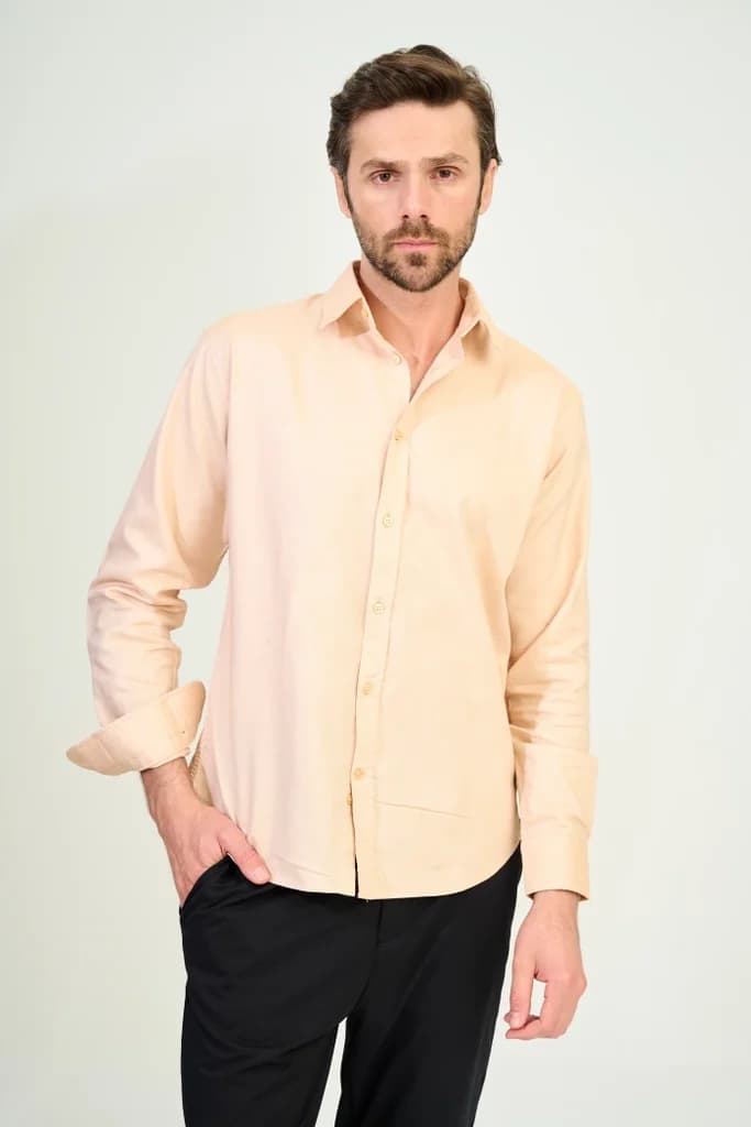 Zindi Men's Shirt - Beige - S