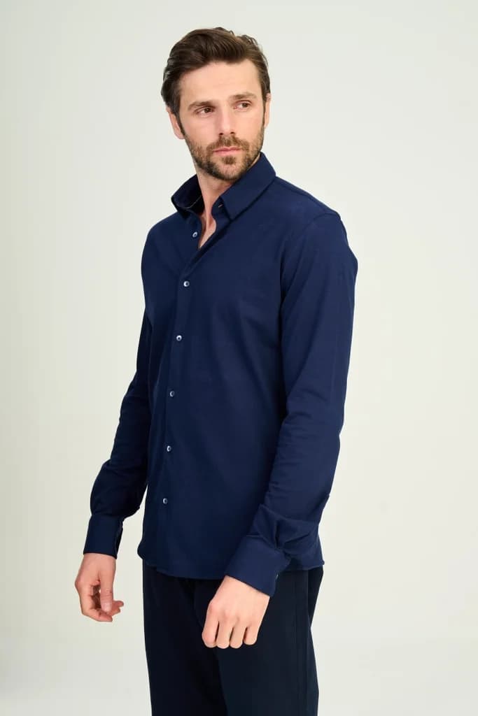 Zindi Men's Shirt - Navy Blue - M