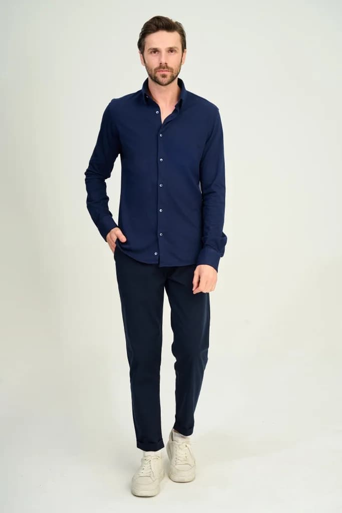 Zindi Men's Shirt - Navy Blue - M 2