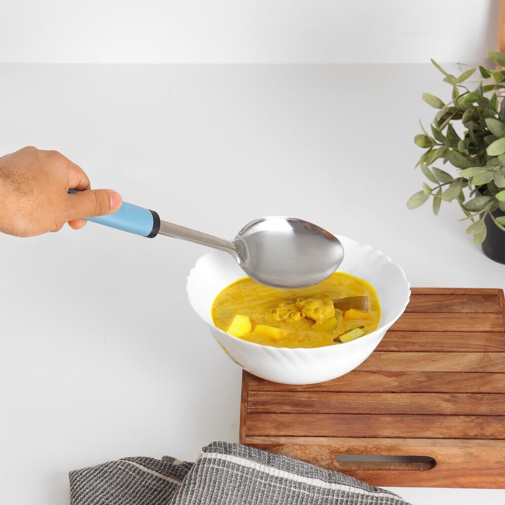 Delcasa Serving Spoon Stainless Steel - DC3353 (Blue/Silver) 5