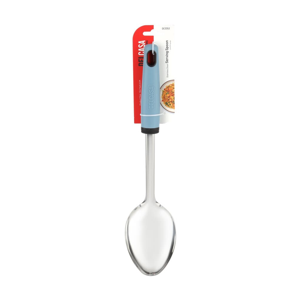Delcasa Serving Spoon Stainless Steel - DC3353 (Blue/Silver) 4