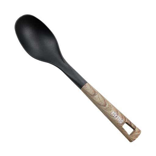 Delcasa Nylon Serving Spoon Wooden Handle Black - DC2710