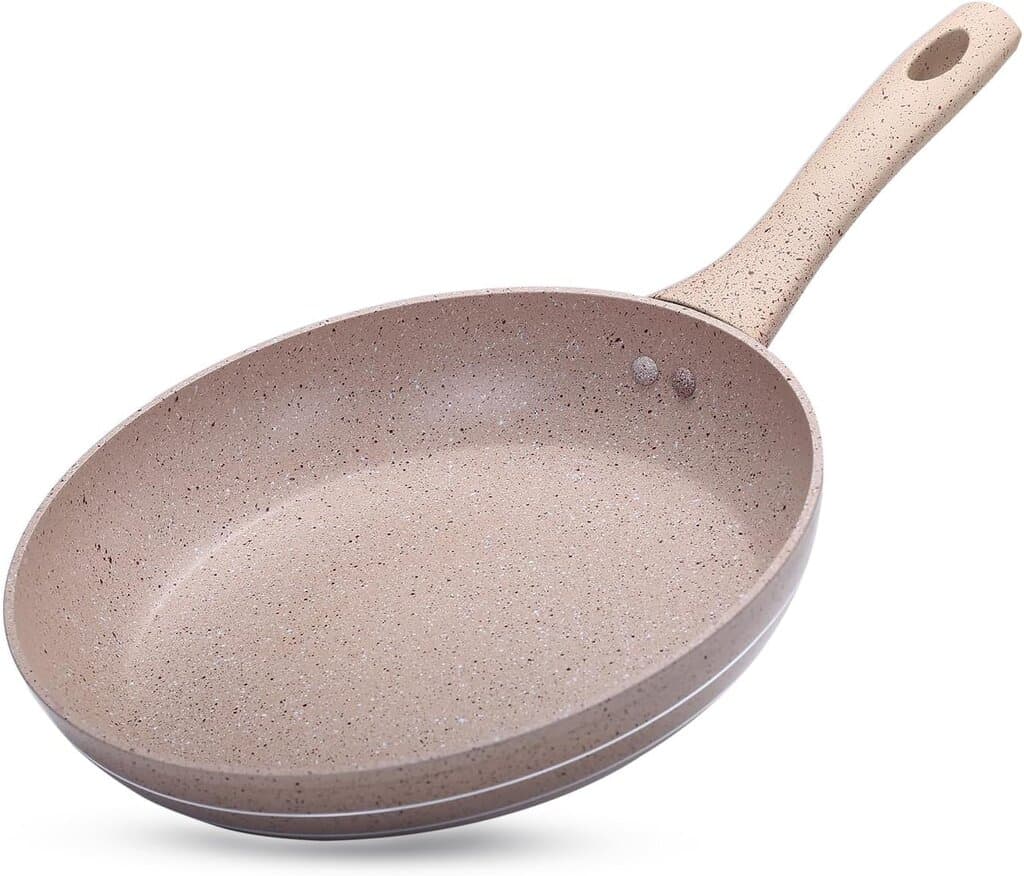 Royalford Fry Pan 24 cm Granite Nonstick - RF9463BGE (Beige)