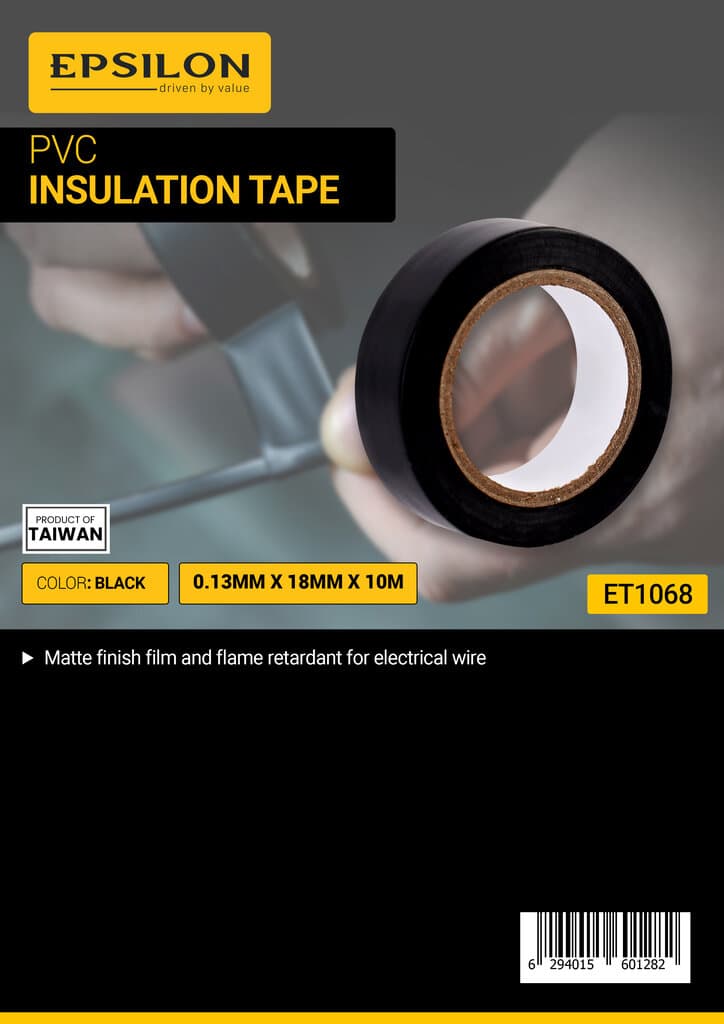 Epsilon PVC Insulation Tape 18 mm×10 m Black - ET1068 4