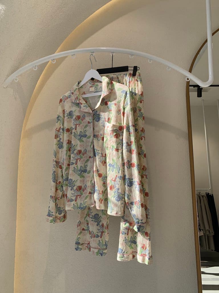 Women's Pajama Set - Light Brown (S)