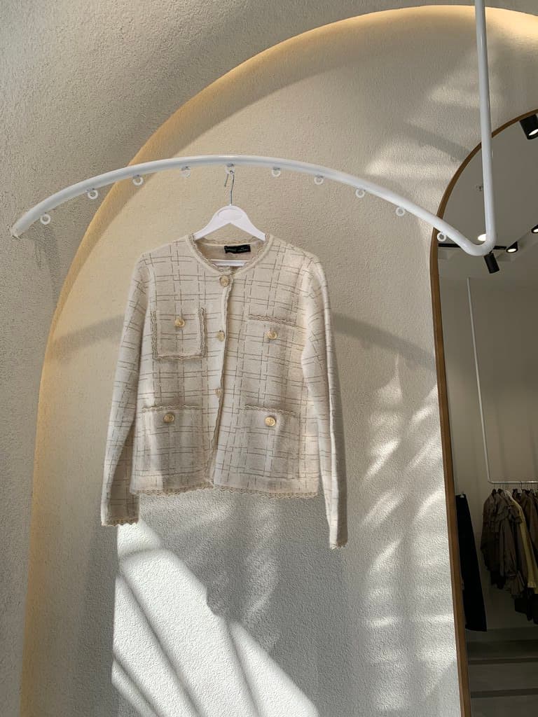 QUSTYLE Women’s Wool Jacket - Off White