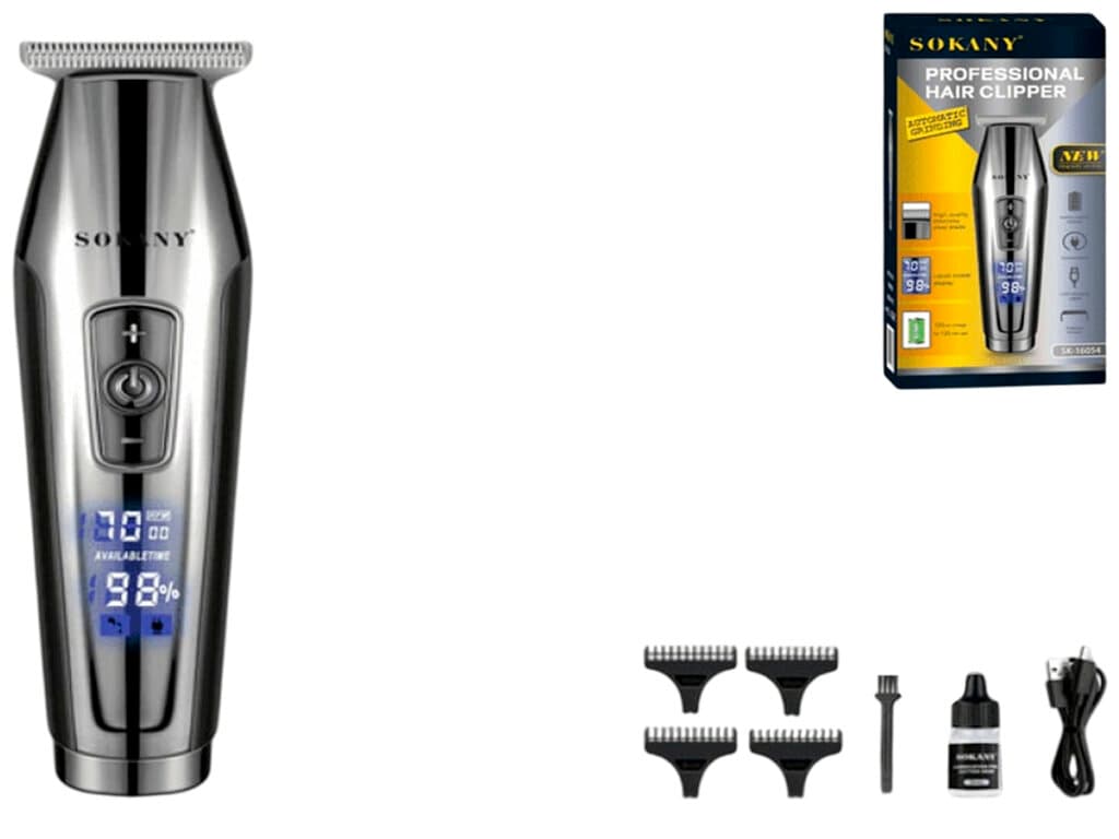SOKANY Professional Hair Clipper 600mAh - SK-16054 (Silver) 2