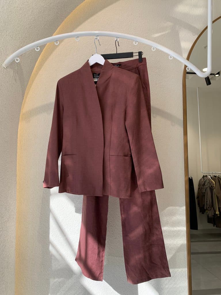 Hot Fashion Women’s Dress - Dark Red (XS)