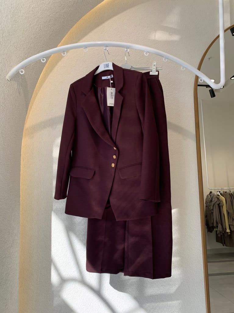 LINE Women’s Dress - Dark Red (M)