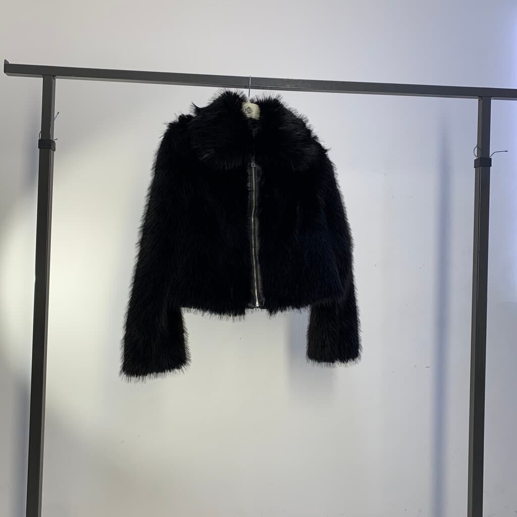 BIGDART Women's Fur Jacket - Beige (S)