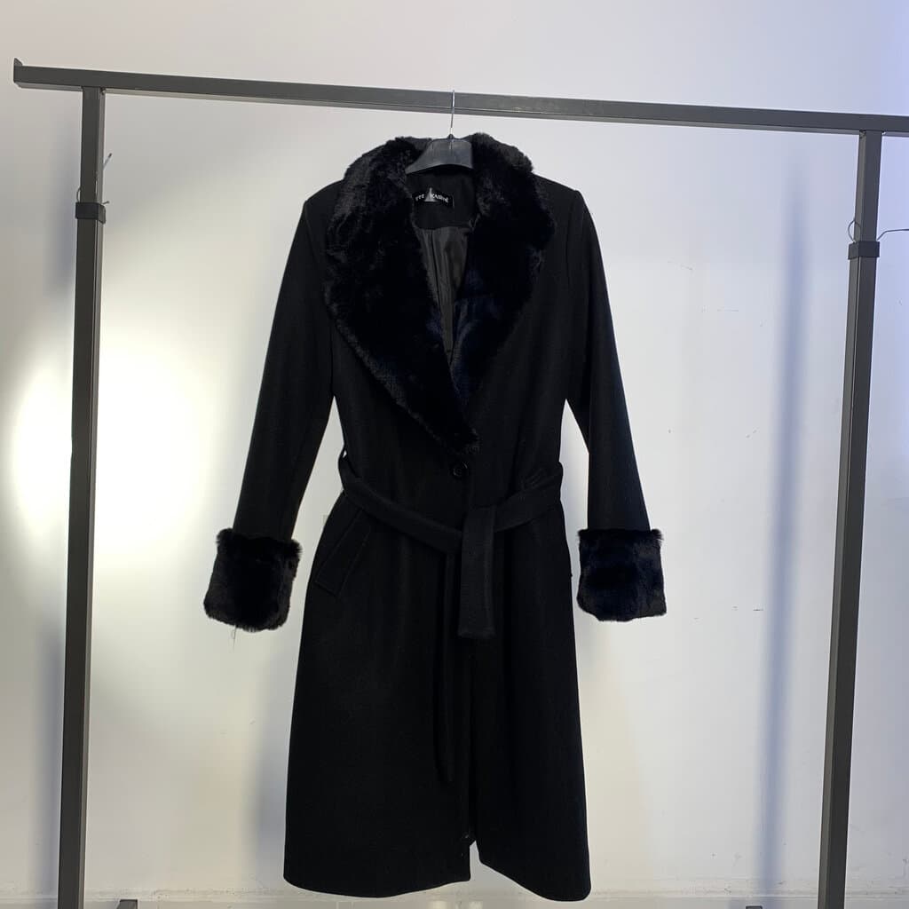 KASIDE Women's Coat - Black, Size S