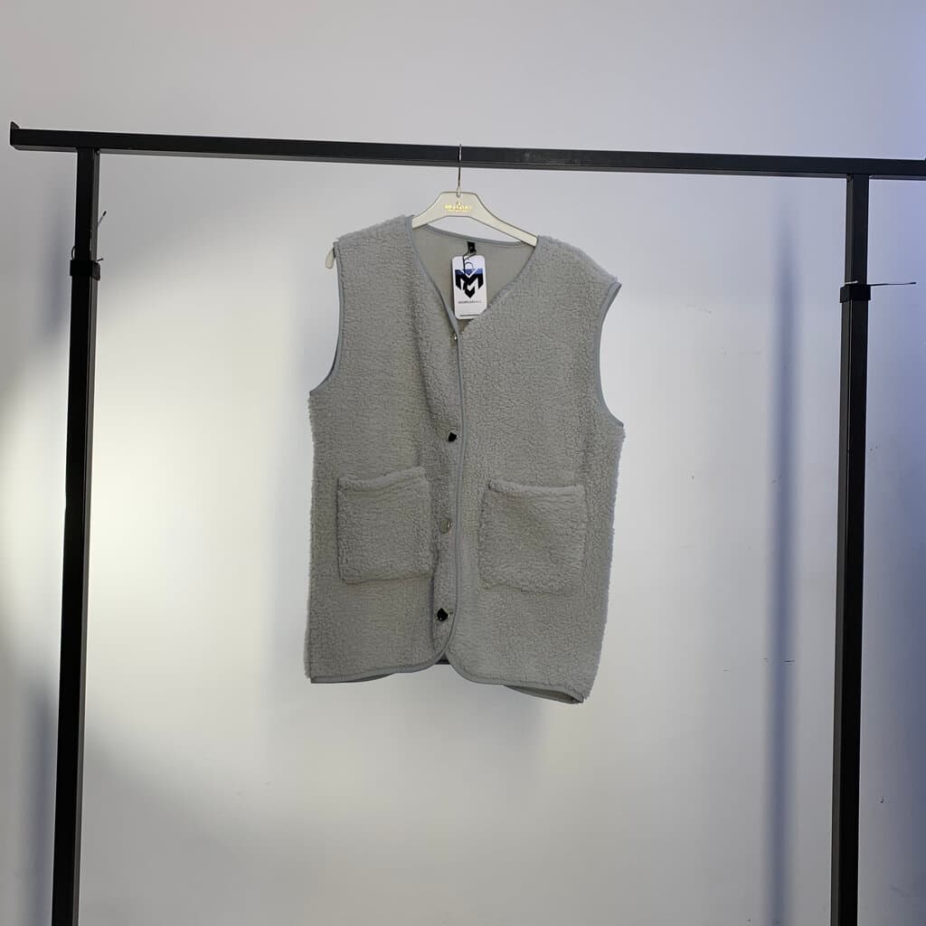 BIGDART Women's Wool Vest - Gray, Size XS