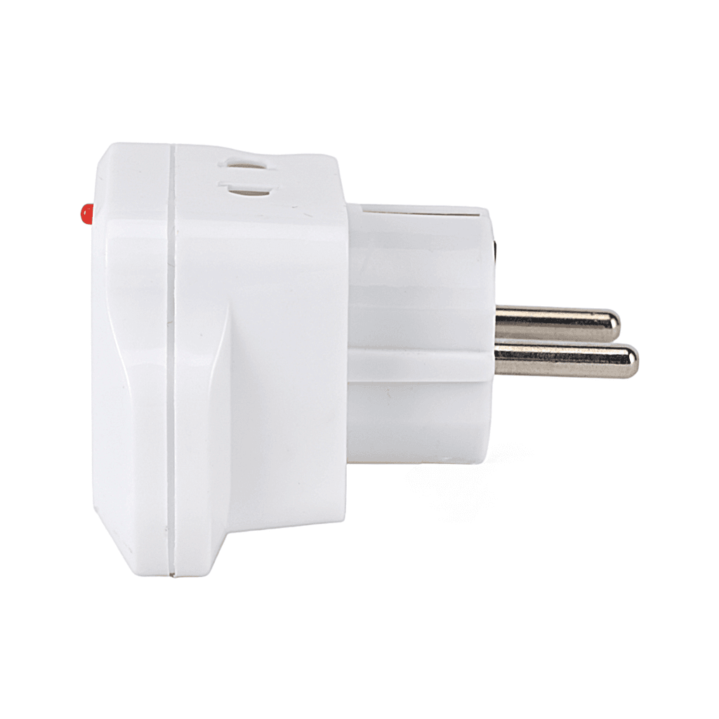 Epsilon 2-Way Universal Adapter Dual Ports - ES1514 (White) 3