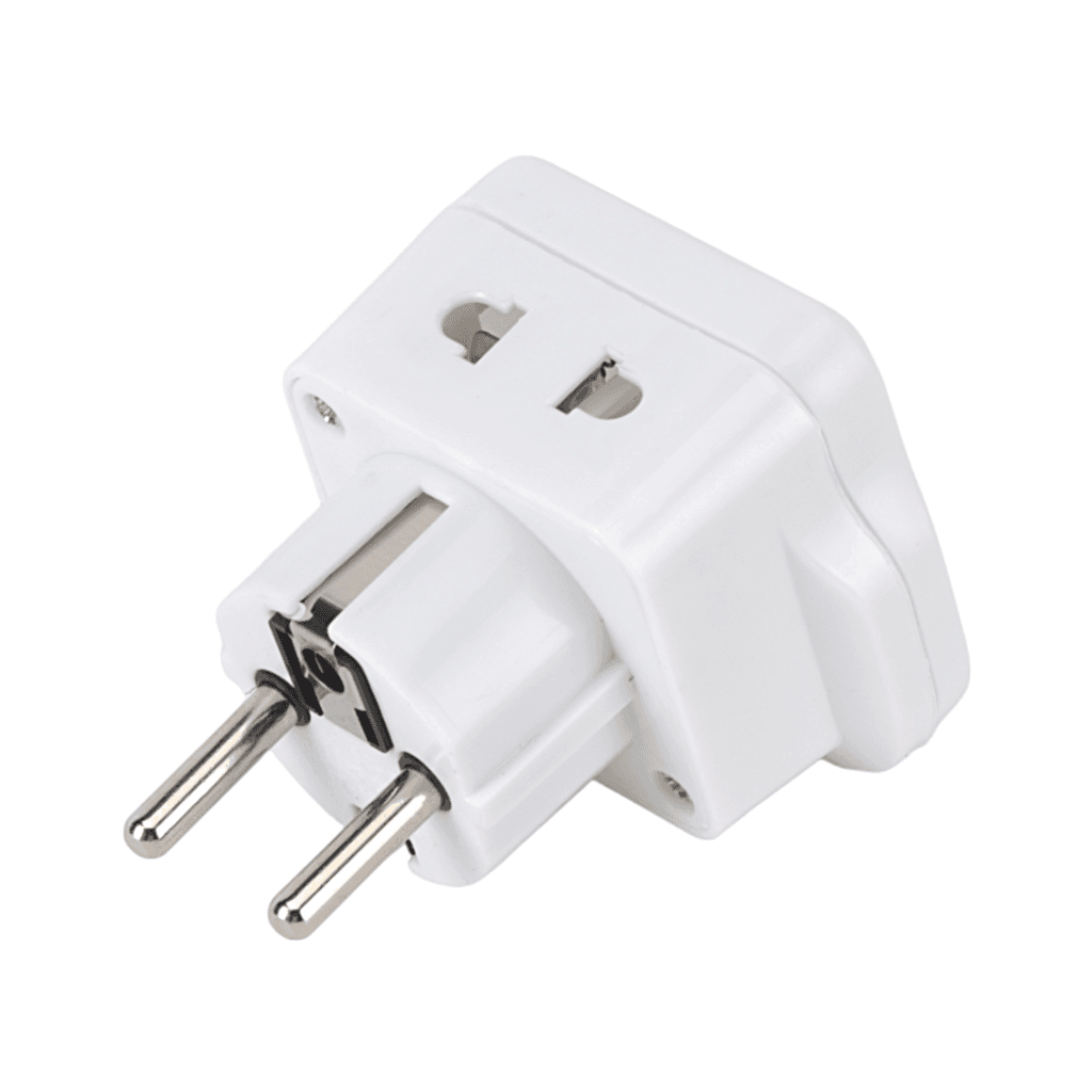 Epsilon 2-Way Universal Adapter Dual Ports - ES1514 (White) 4